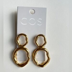 COS Gold-Tone Abstract Earrings